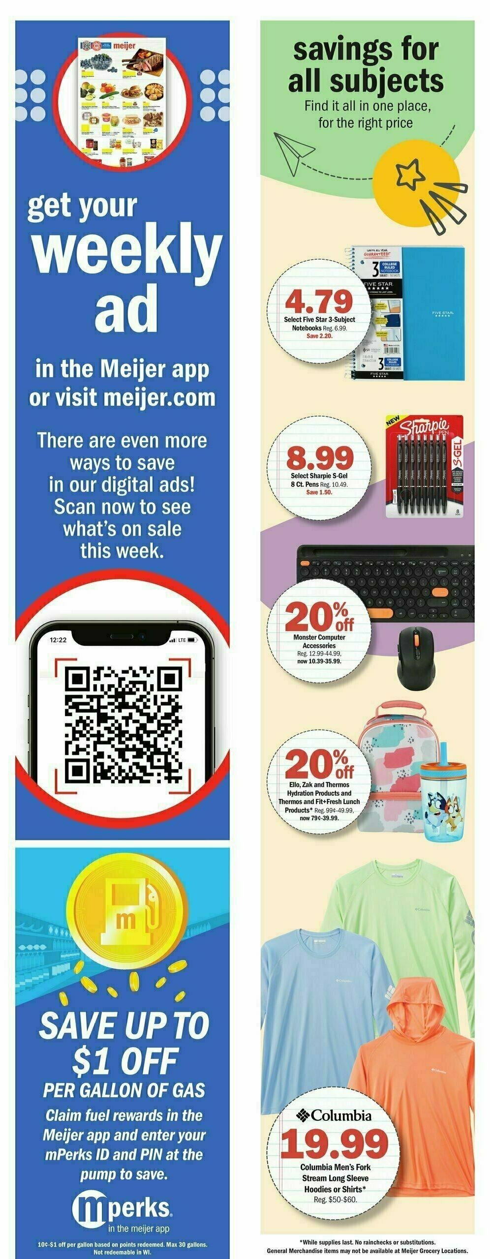 Meijer Weekly Ad from August 13
