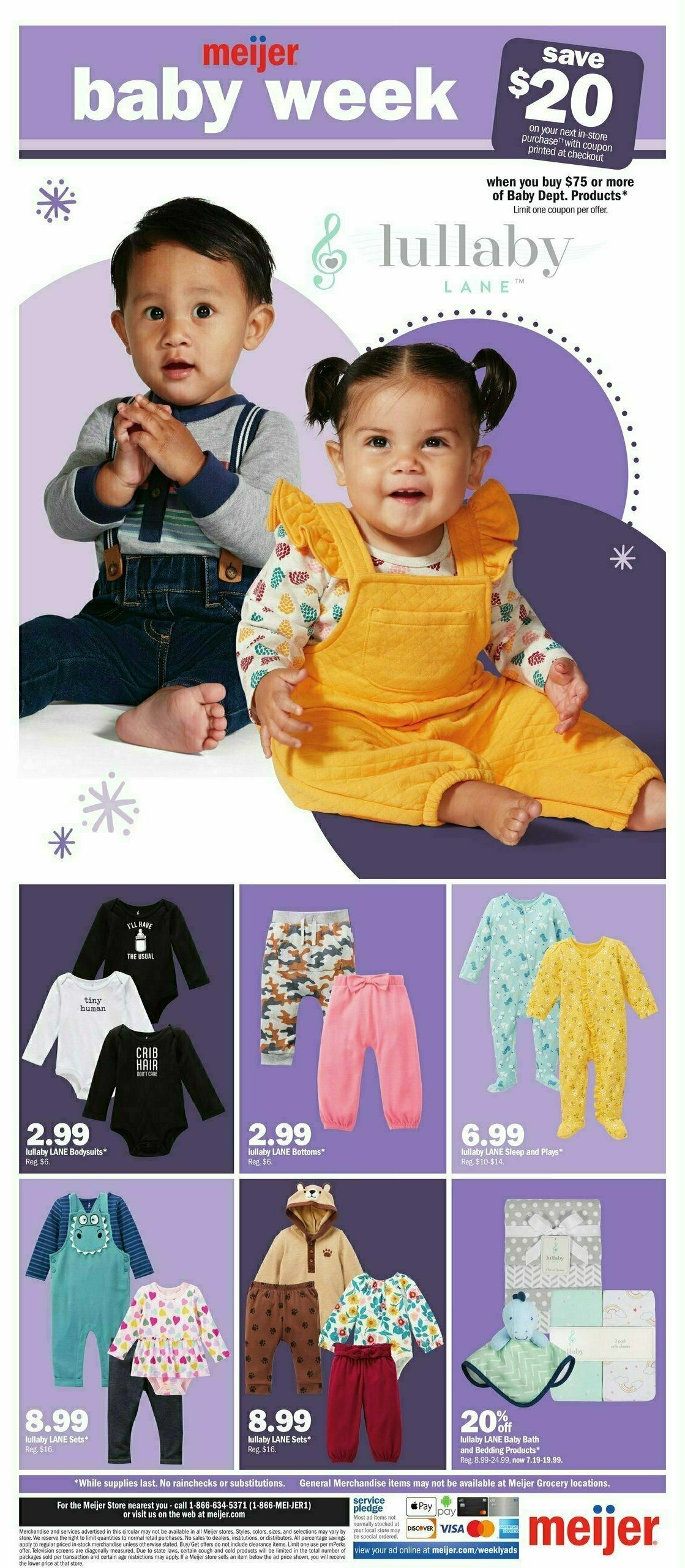 Meijer Baby Ad Weekly Ad from August 27
