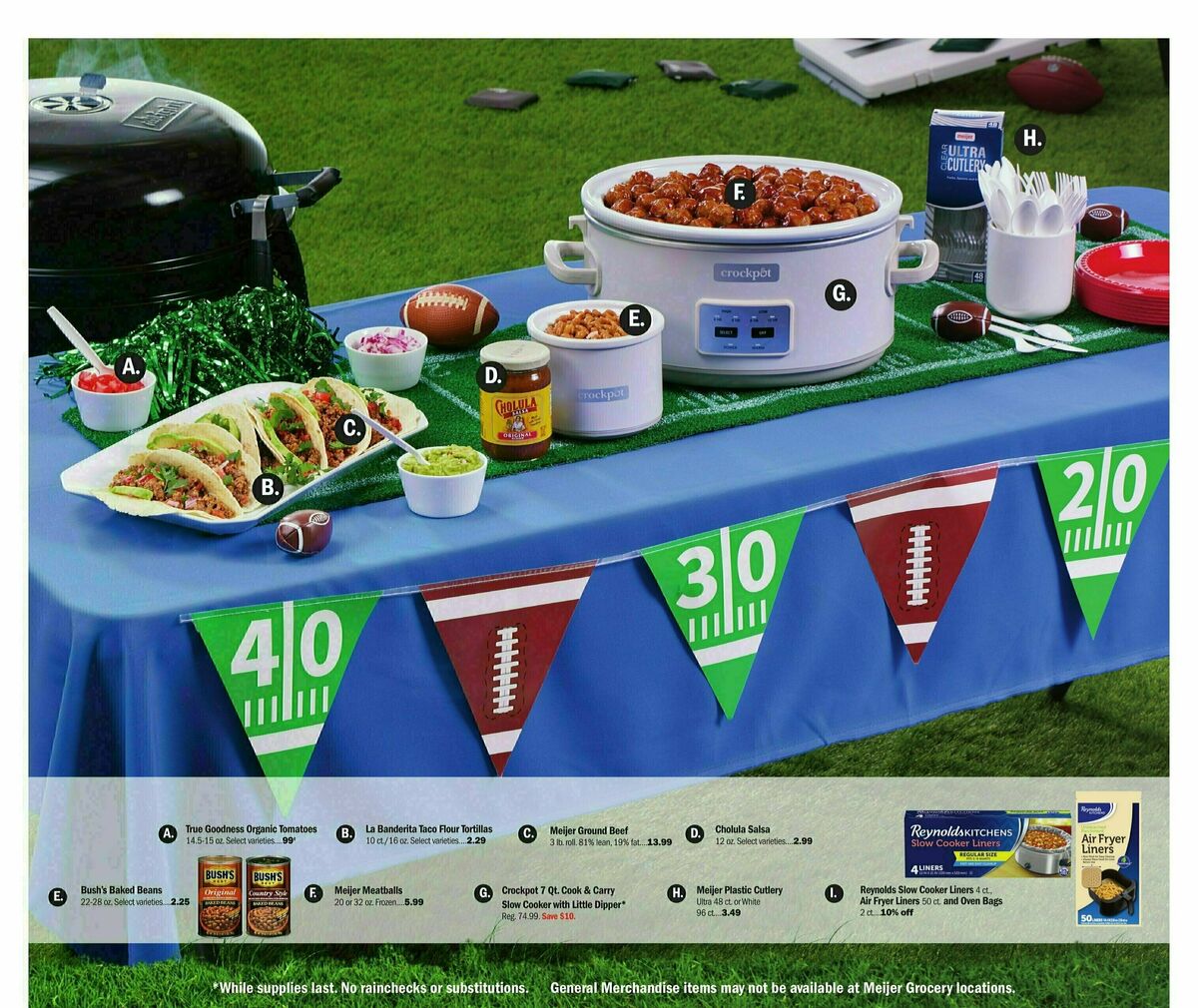 Meijer Tailgate Ad Weekly Ad from September 10