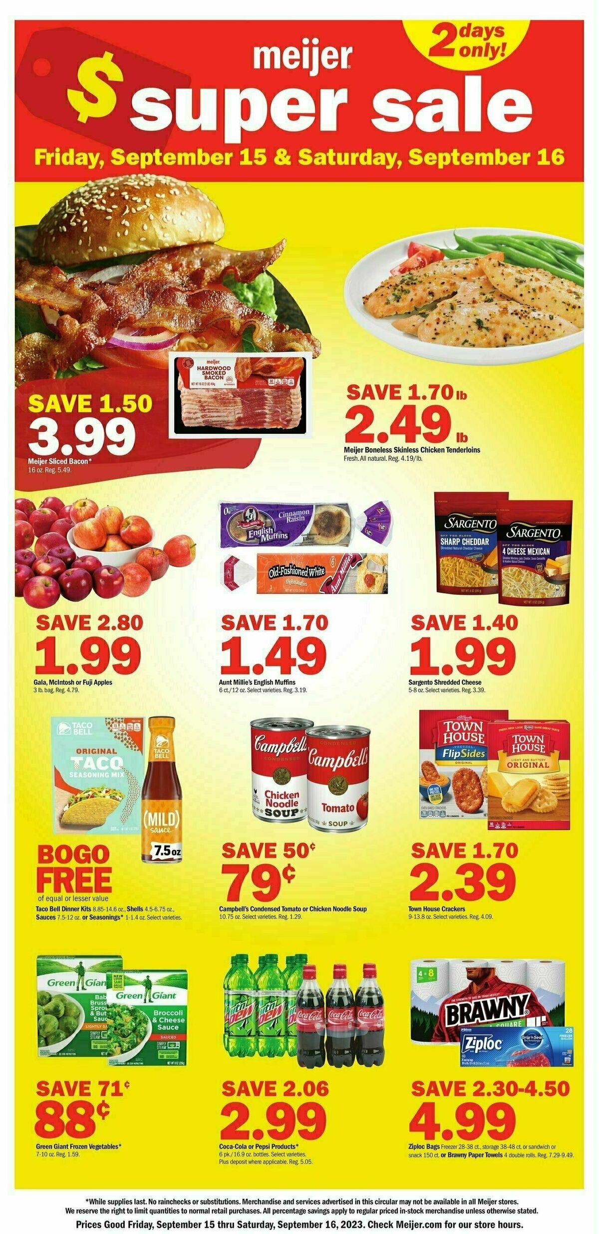 Meijer Super Sale Ad Weekly Ad from September 15
