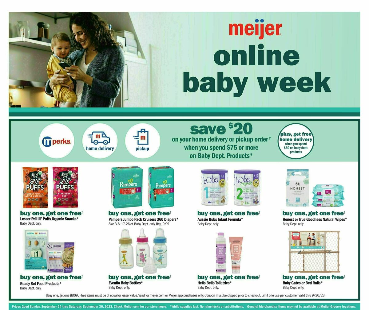 Meijer Baby Weekly Ad from September 24
