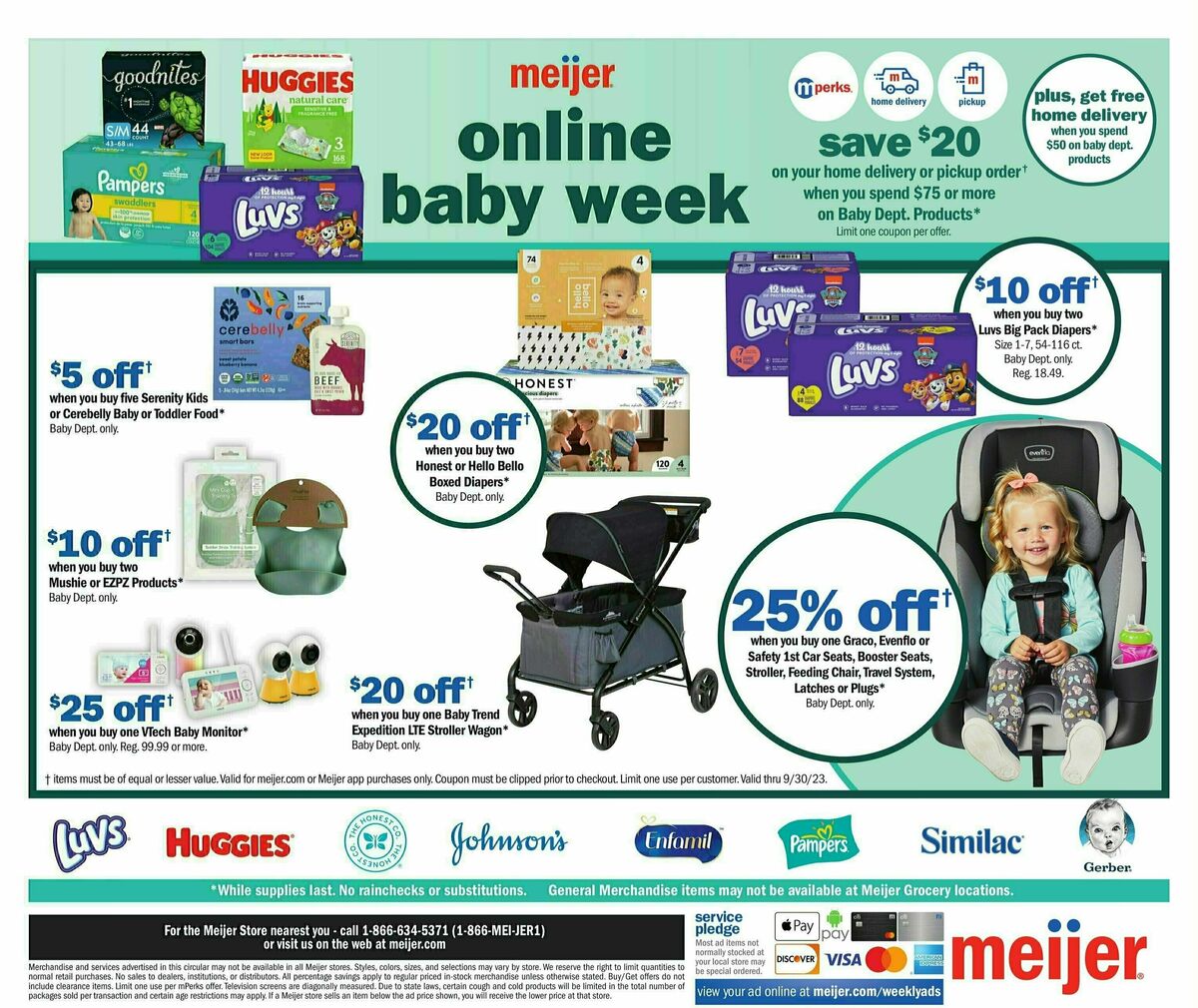Meijer Baby Weekly Ad from September 24