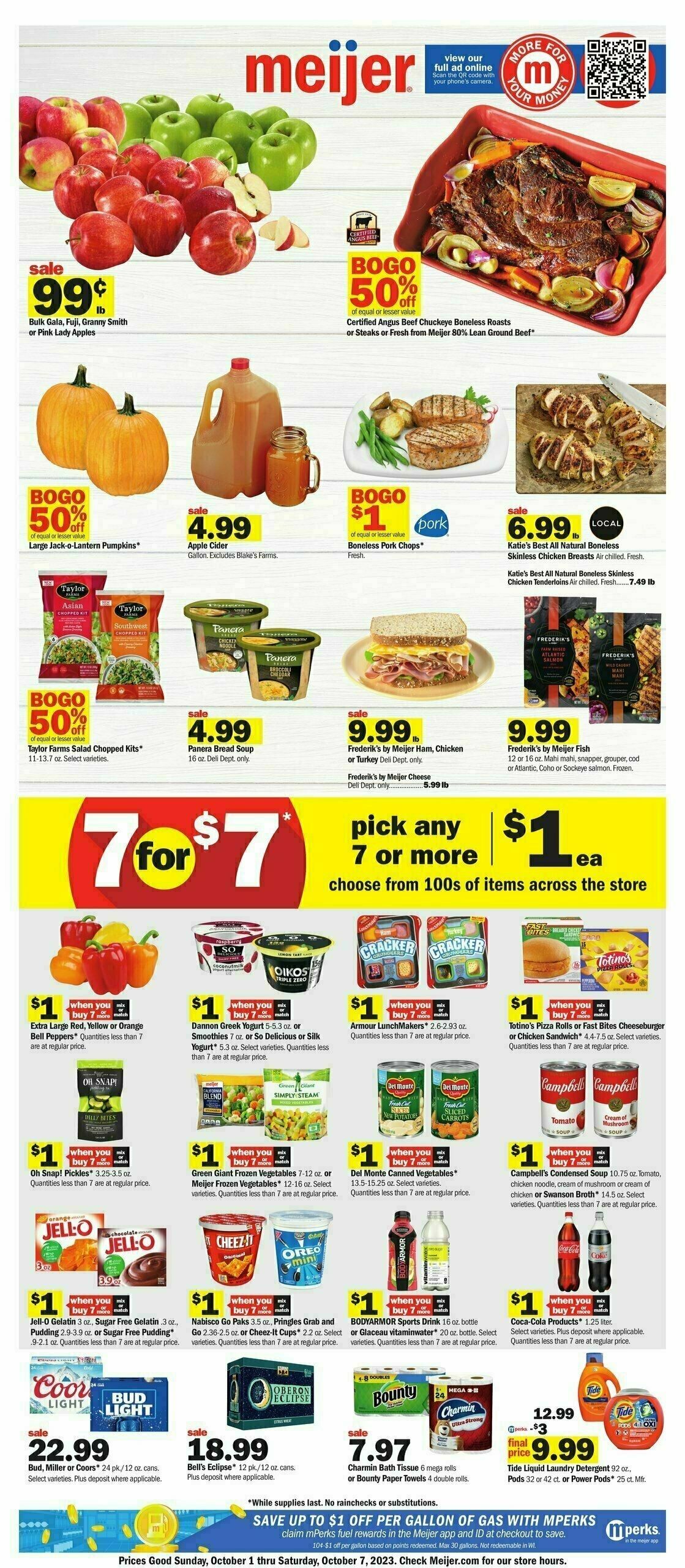 Meijer Weekly Ad from October 1