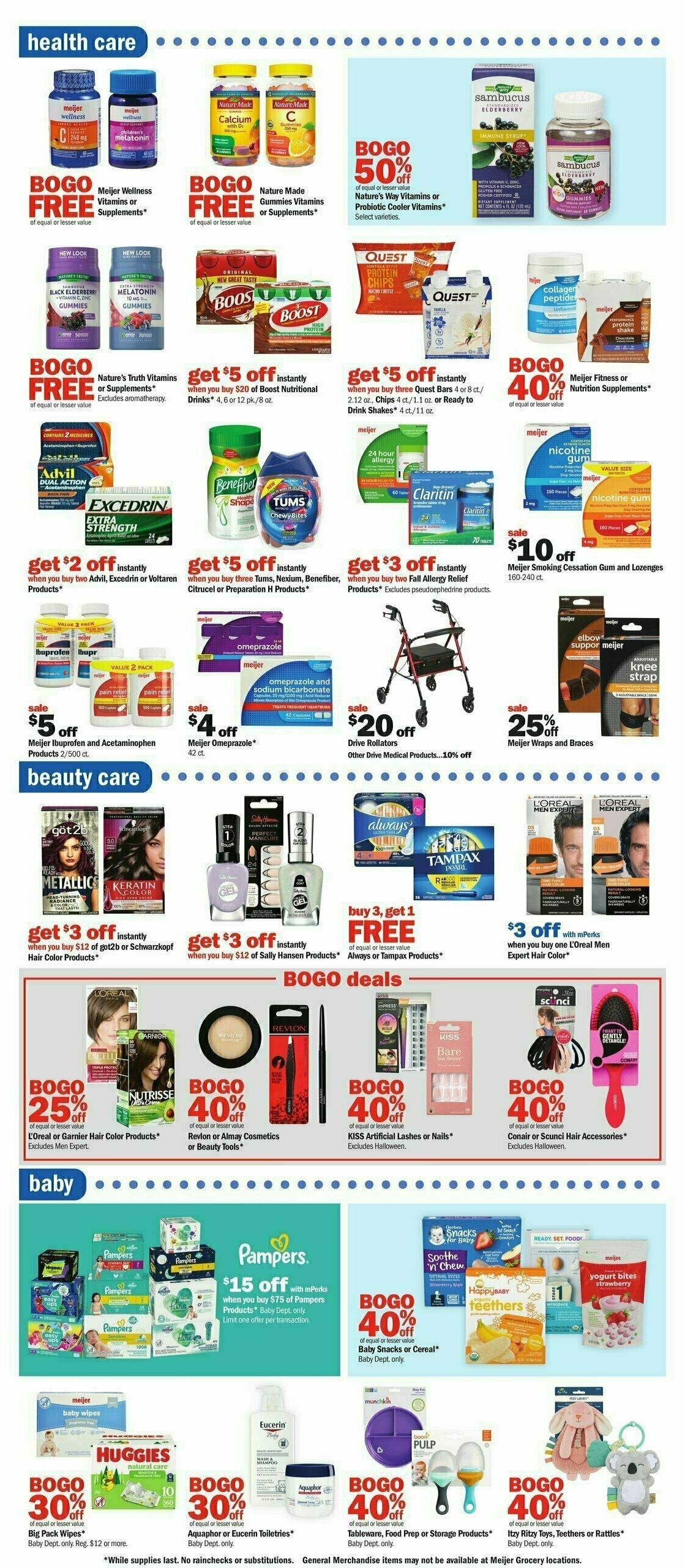Meijer Weekly Ad from October 1