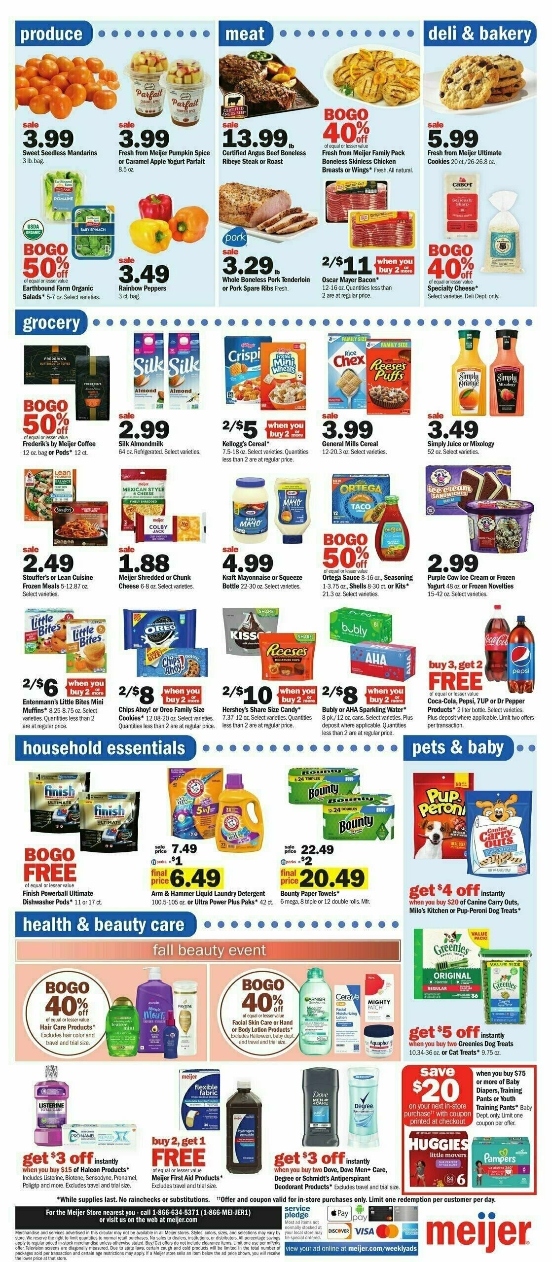 Meijer Weekly Ad from October 1