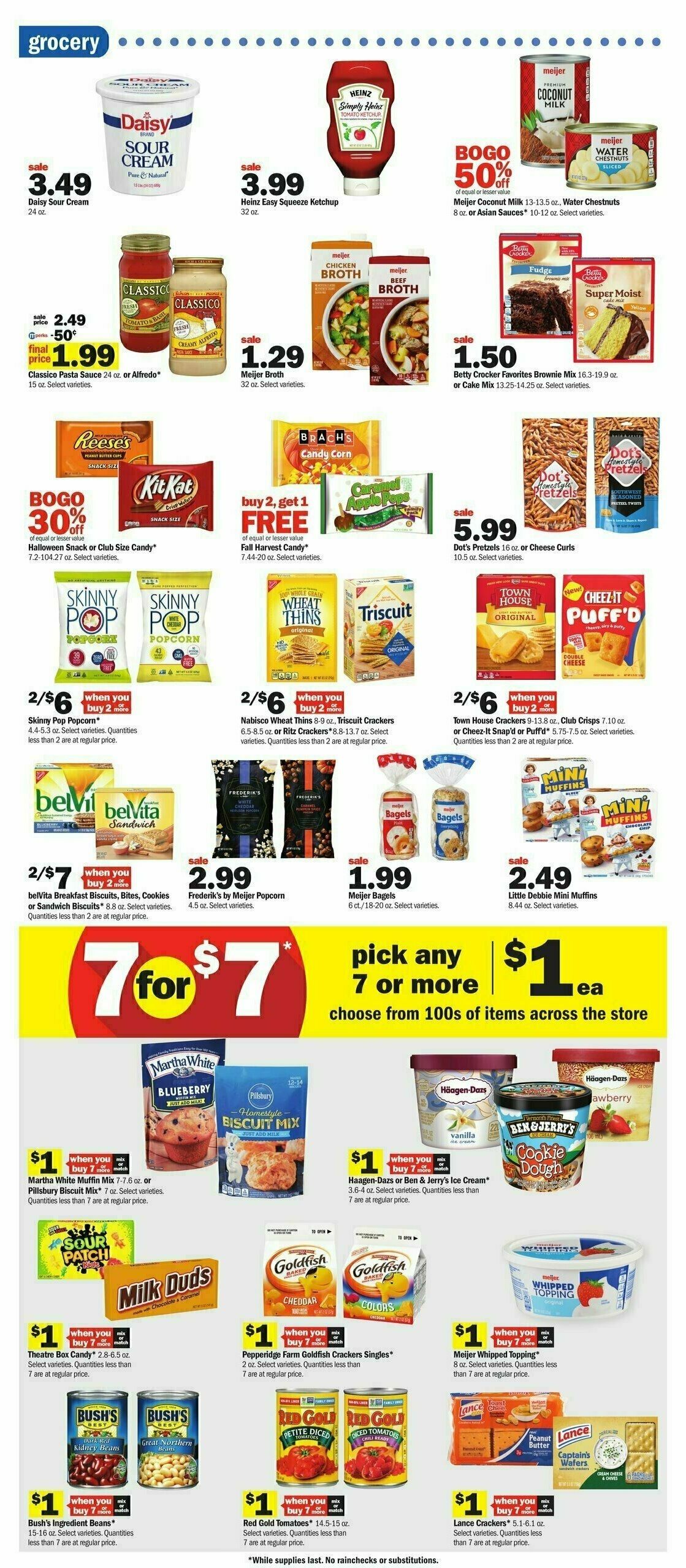 Meijer Weekly Ad from October 1
