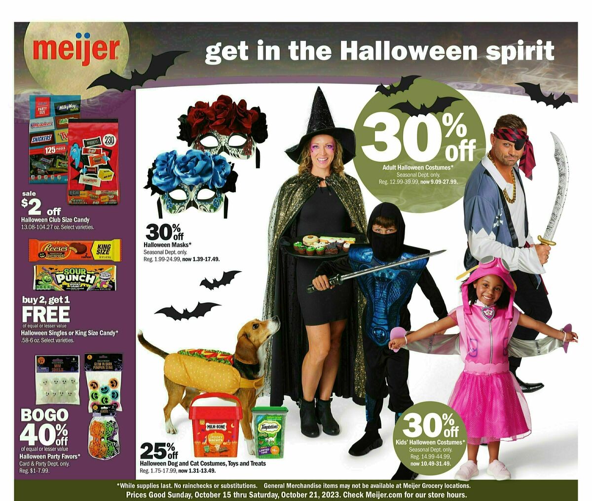 Meijer Halloween Weekly Ad from October 15