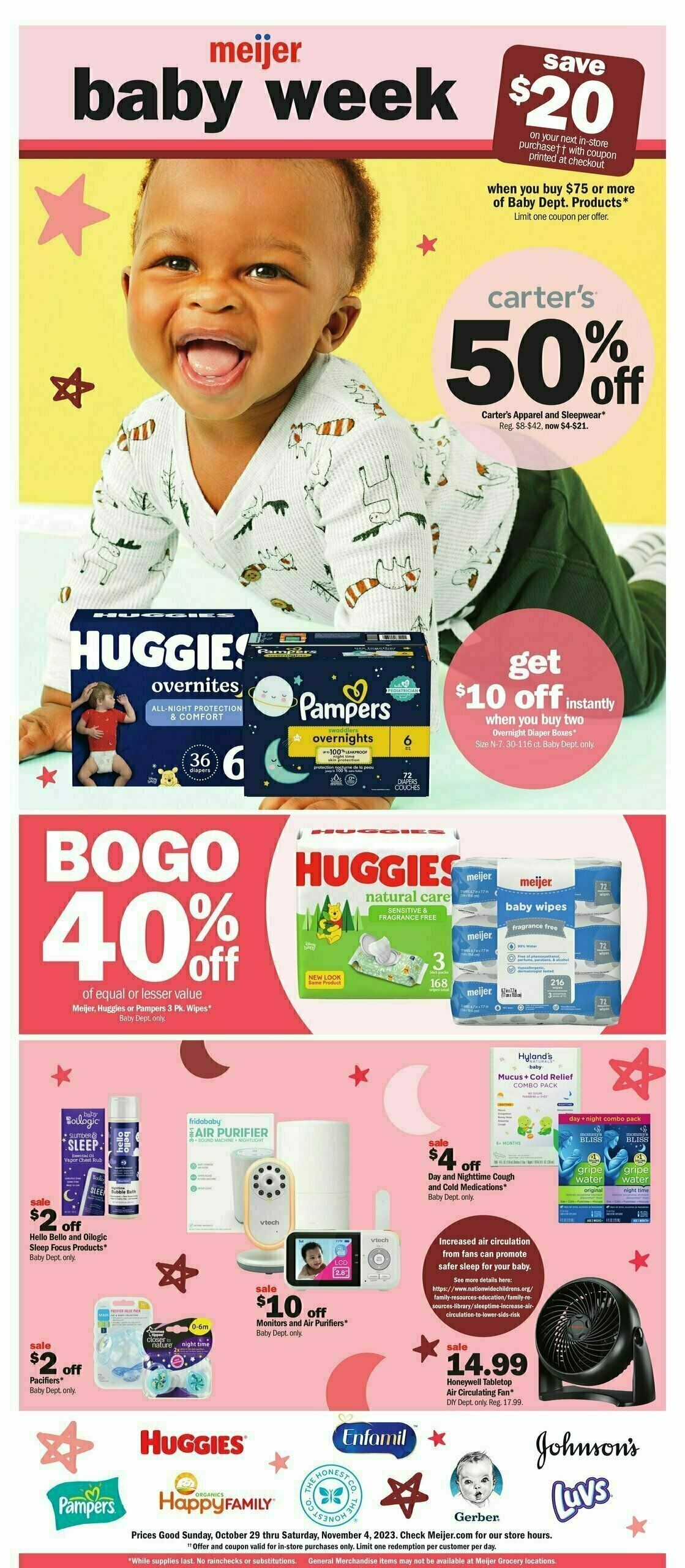 Meijer Baby Weekly Ad from October 29