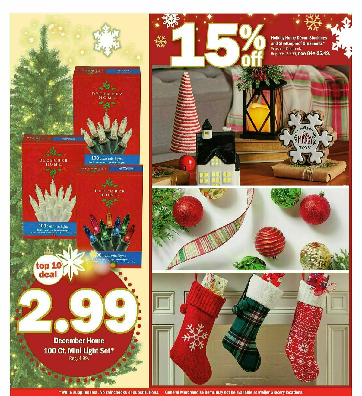 Meijer Holiday Ad Weekly Ad from November 5