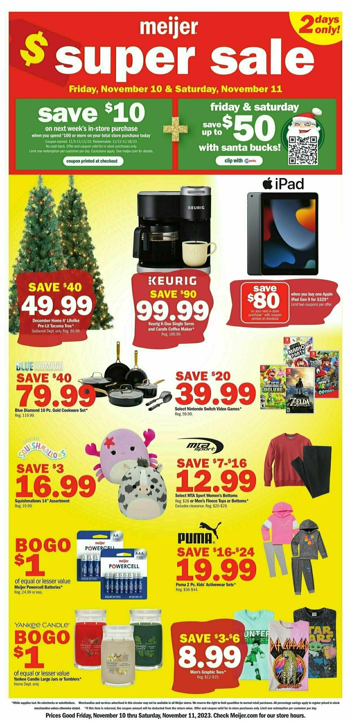 Meijer Super Sale Ad Weekly Ad from November 10