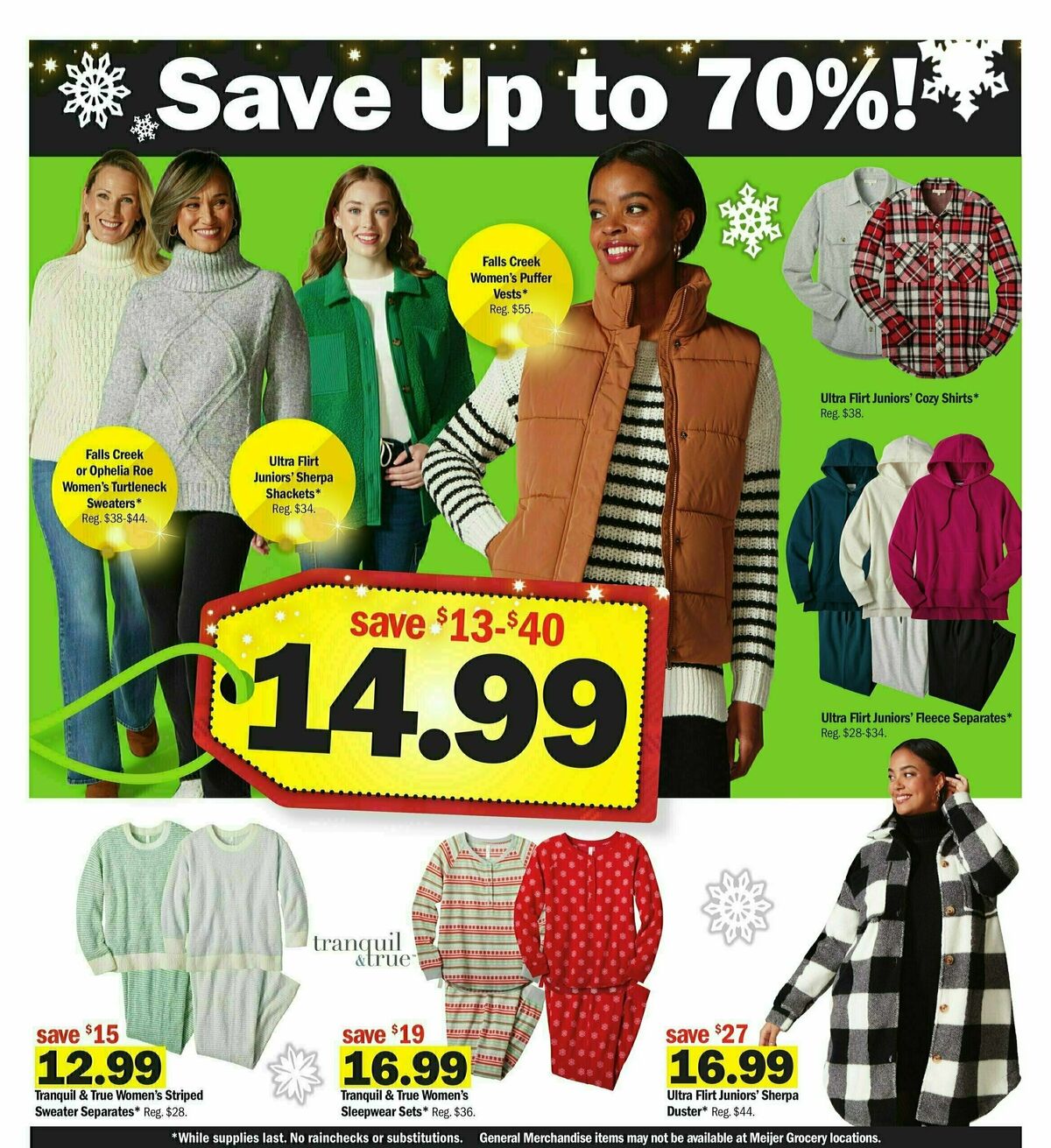 Meijer Black Friday 3-Day Sale Weekly Ad from November 23