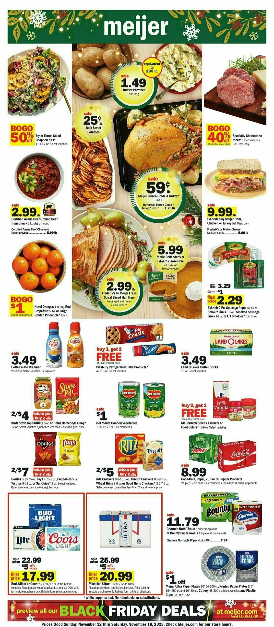 Meijer Weekly Ad from November 12