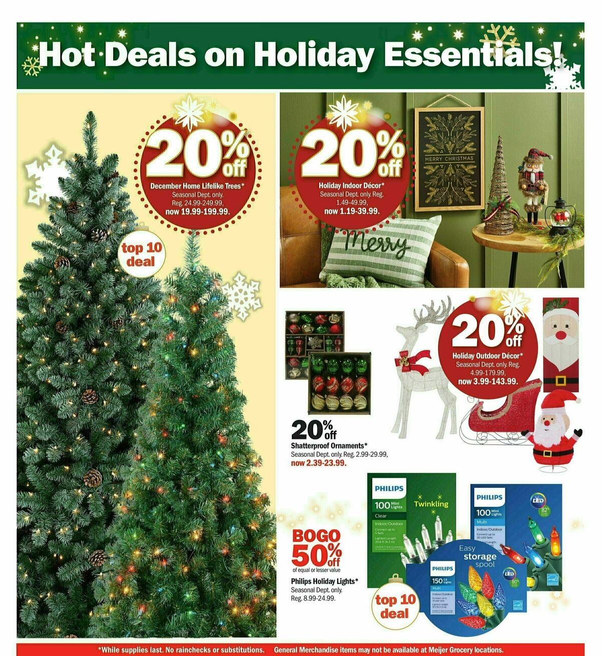 Meijer Holiday Ad Weekly Ad from November 12