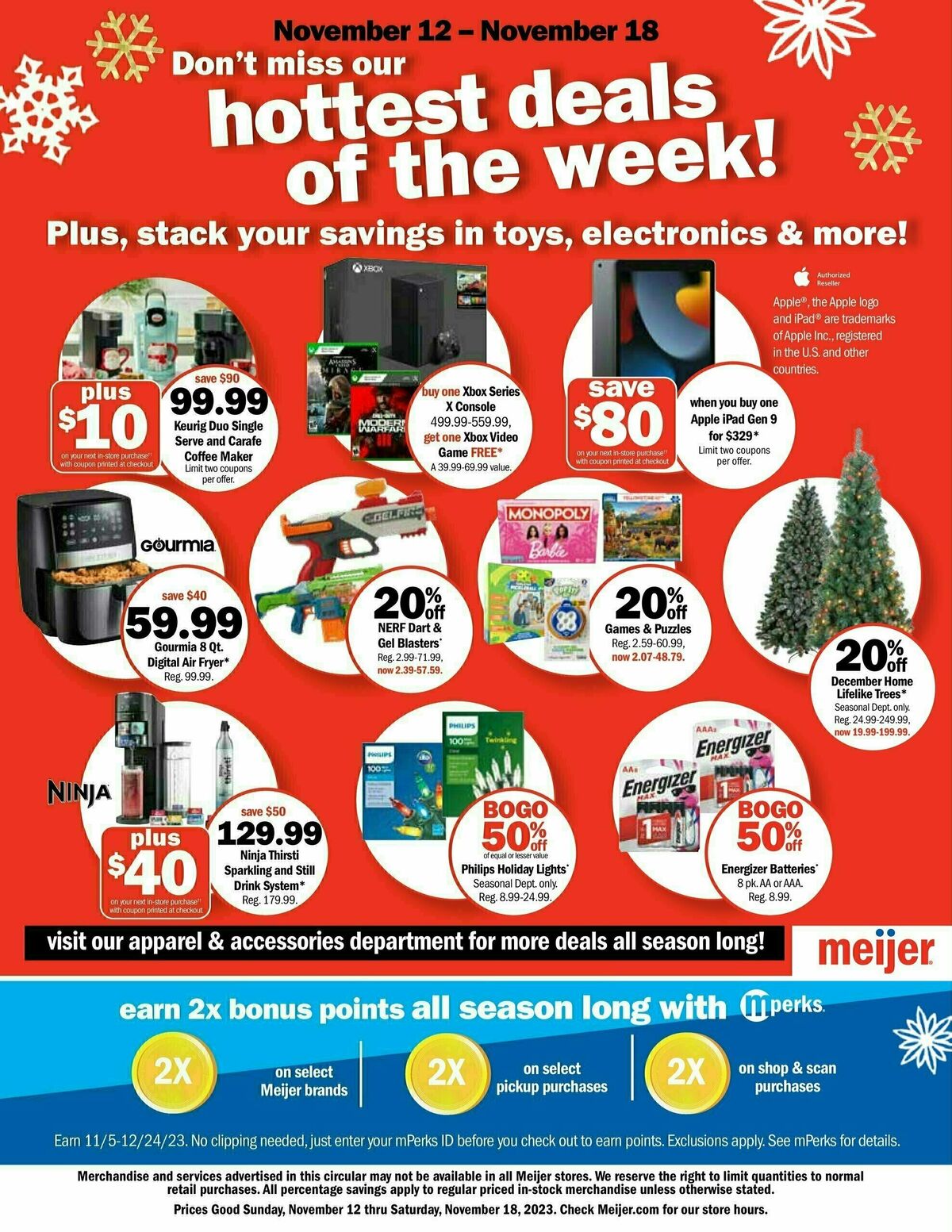 Meijer Top 10 Deals Ad Weekly Ad from November 12