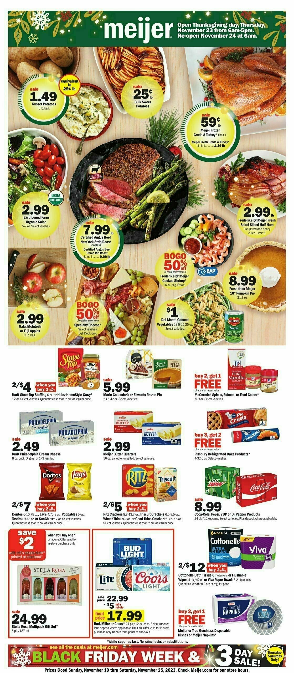 Meijer Weekly Ad from November 19