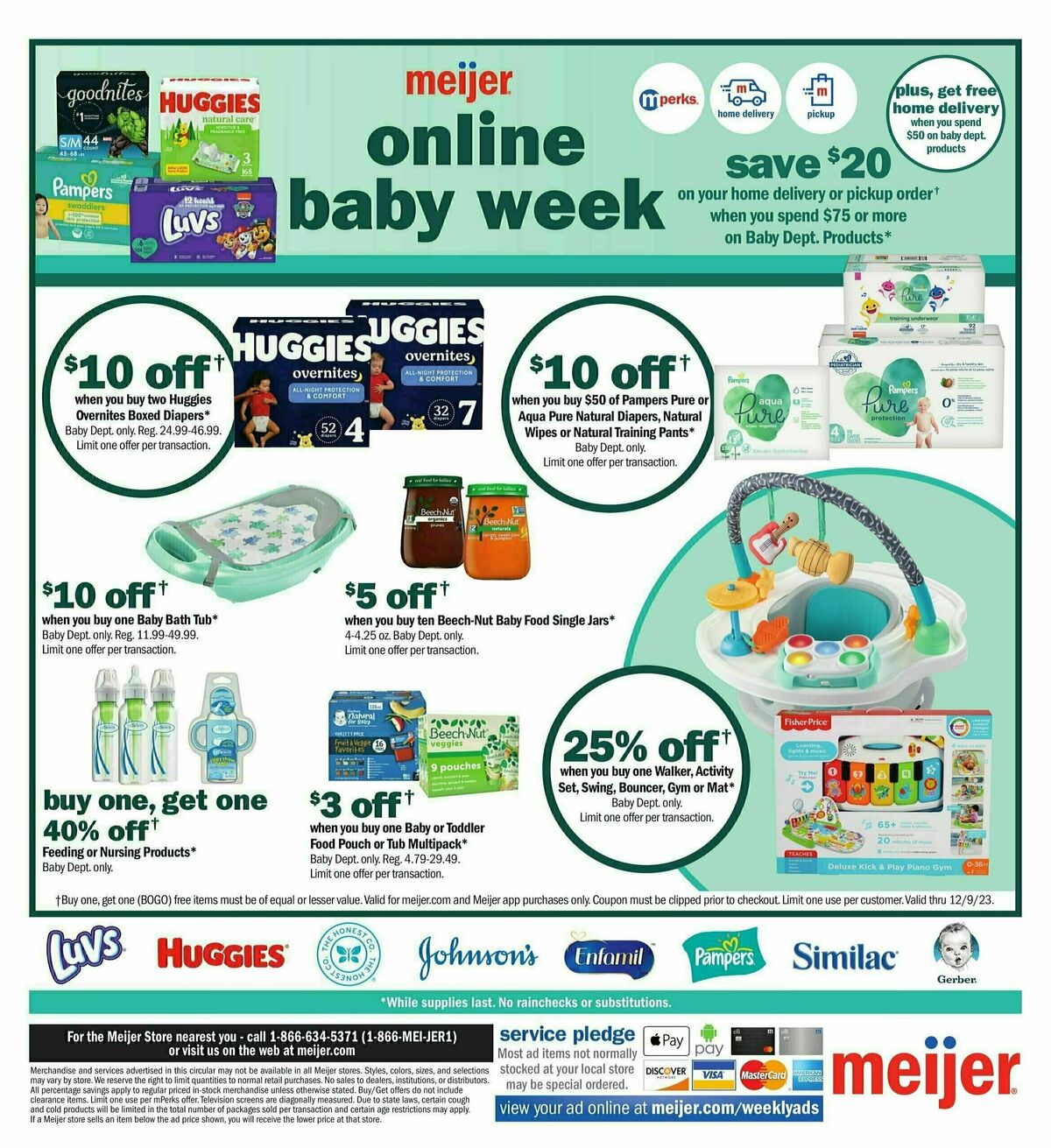 Meijer Baby Weekly Ad from December 3