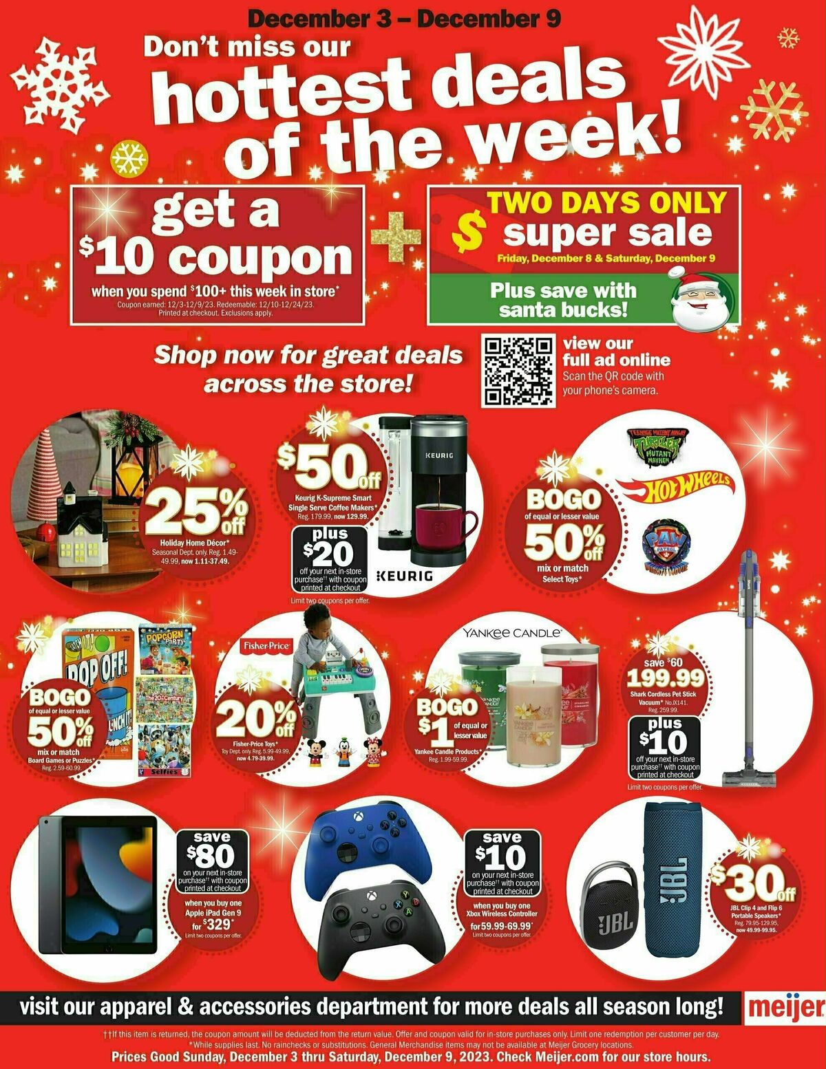 Meijer Hot Deals Ad Weekly Ad from December 3
