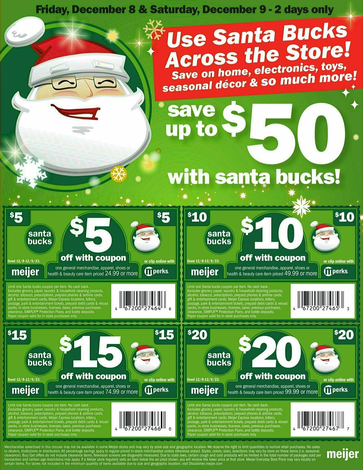 Meijer Hot Deals Ad Weekly Ad from December 3