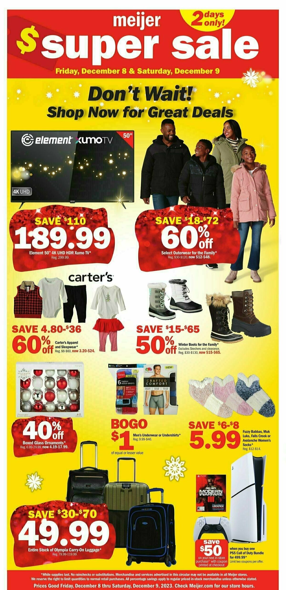 Meijer Super Sale Ad Weekly Ad from December 8