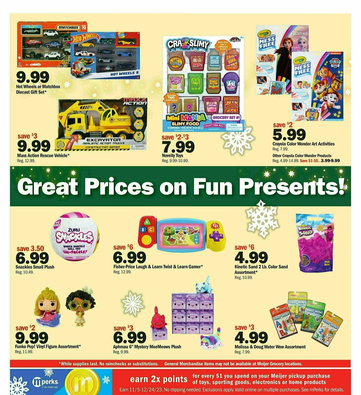 Meijer Holiday Ad Weekly Ad from December 10