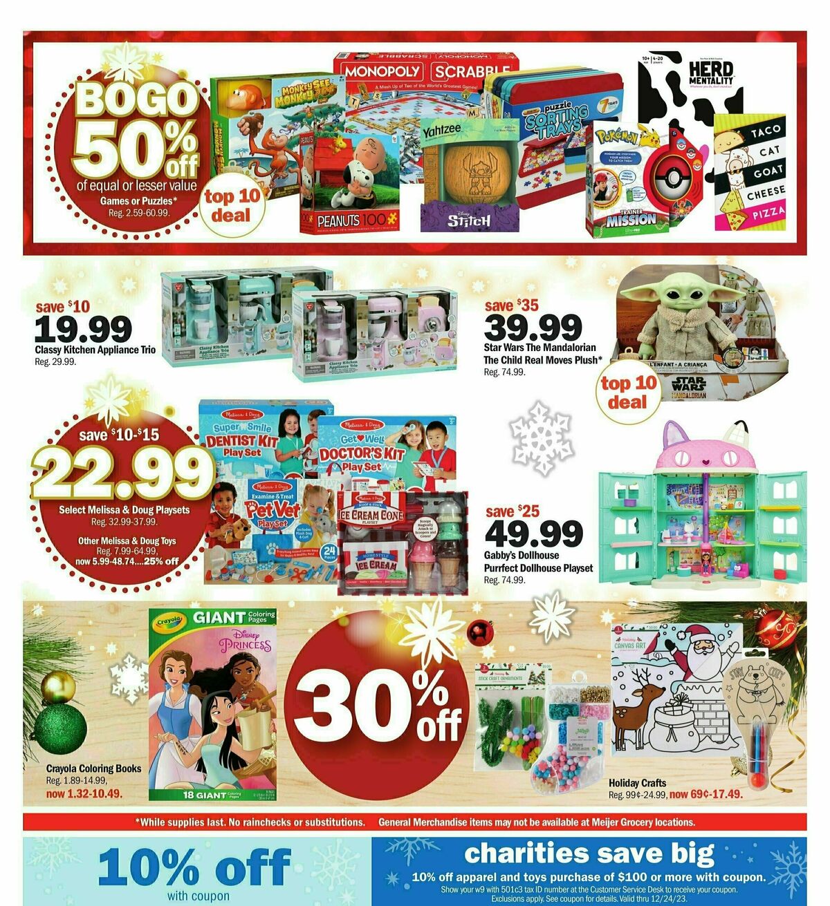 Meijer Holiday Ad Weekly Ad from December 17