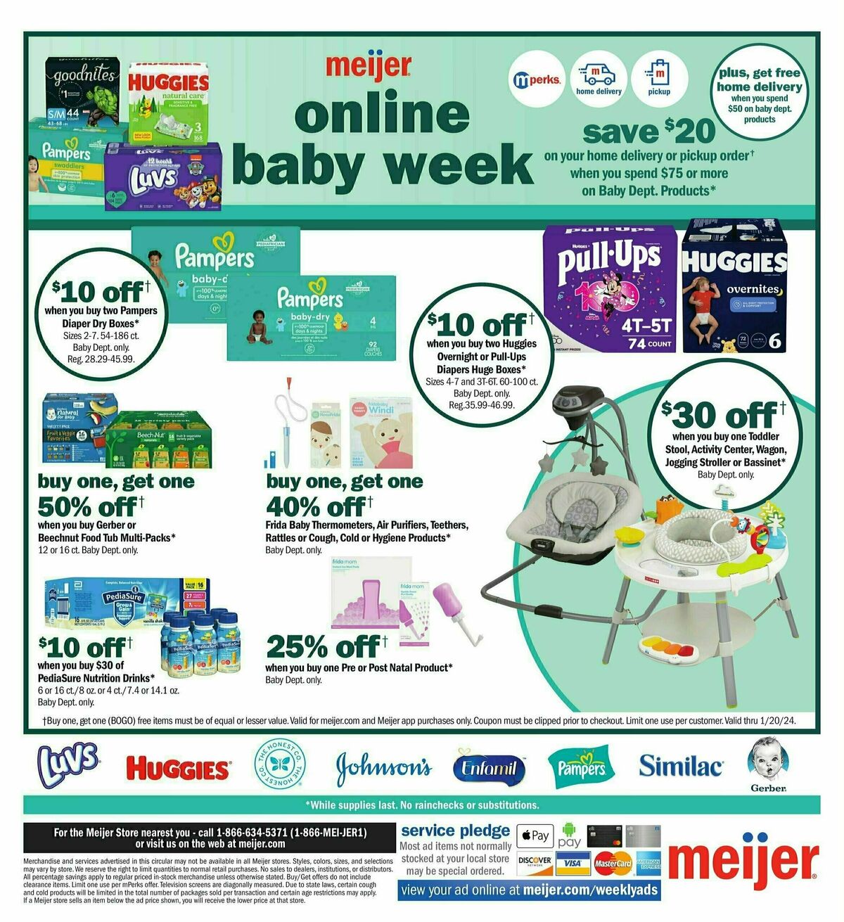 Meijer Baby Weekly Ad from January 14