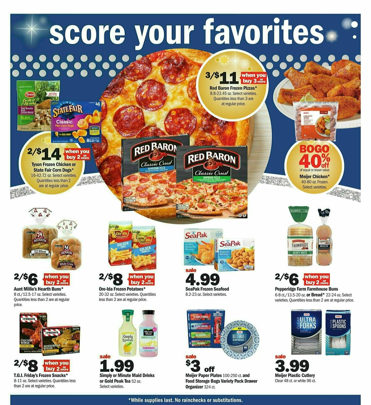 Meijer Super Bowl Weekly Ad from January 28