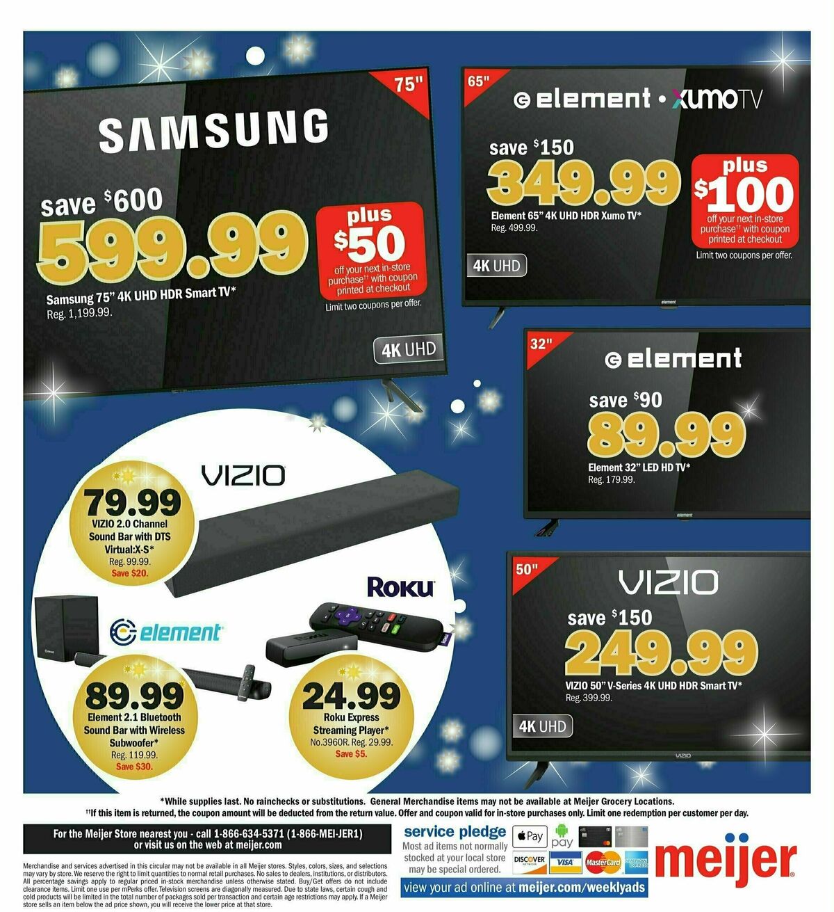 Meijer Super Bowl Weekly Ad from January 28