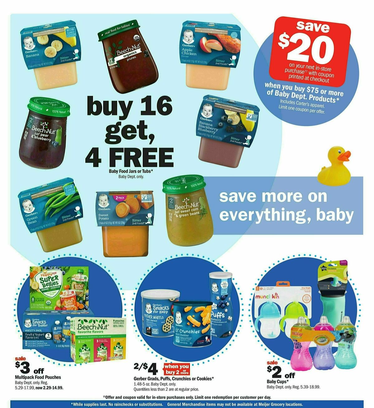 Meijer Baby Ad Weekly Ad from February 11
