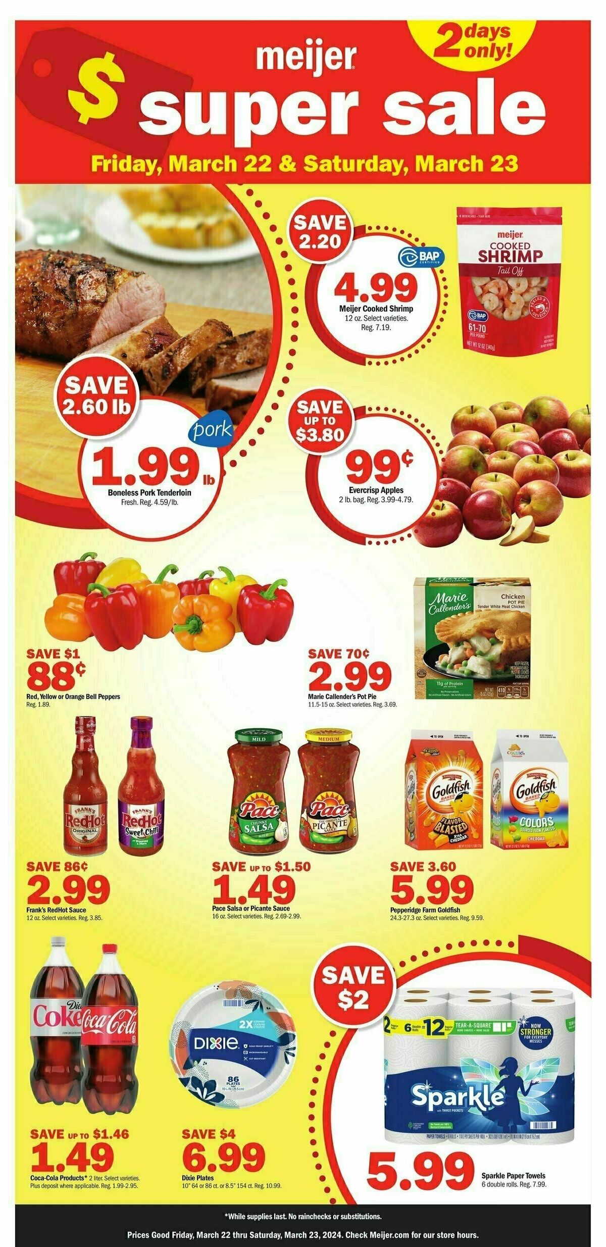 Meijer Super Sale Ad Weekly Ad from March 22