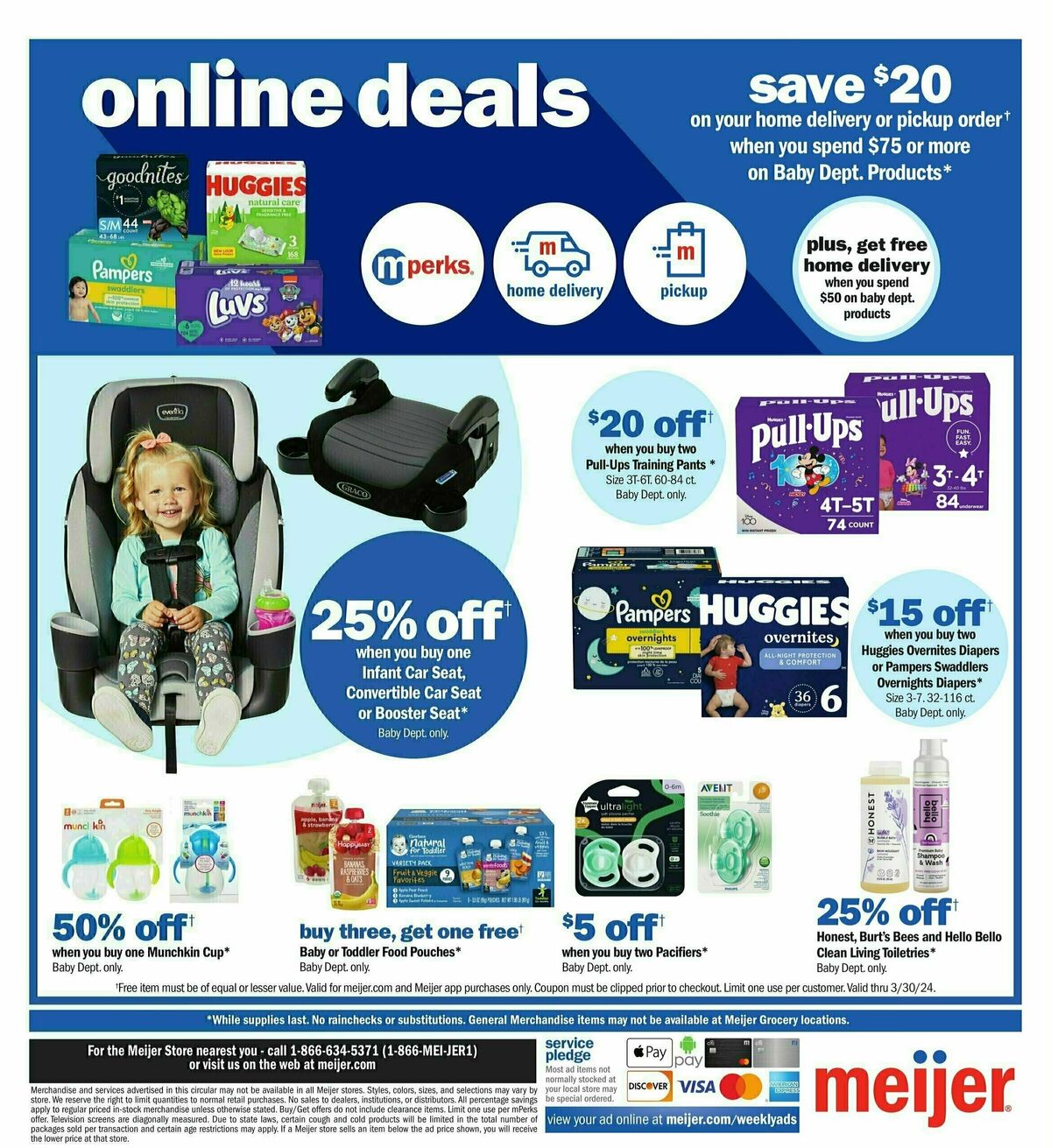 Meijer Baby Ad Weekly Ad from March 24