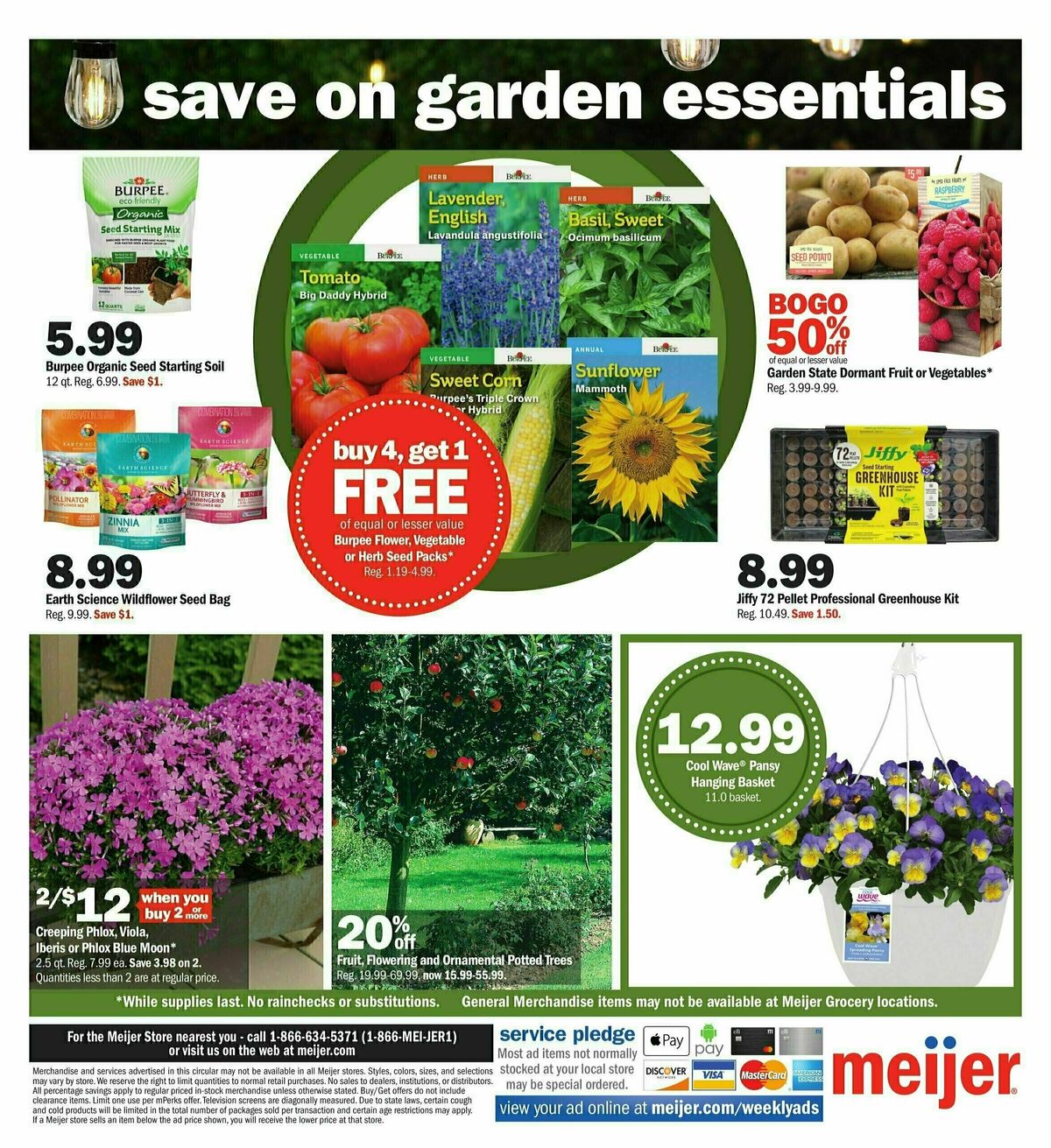 Meijer Save Green Sale Weekly Ad from March 31