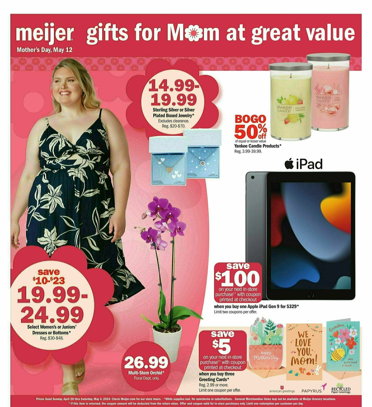 Meijer Mother's Day Ad Weekly Ad from April 28