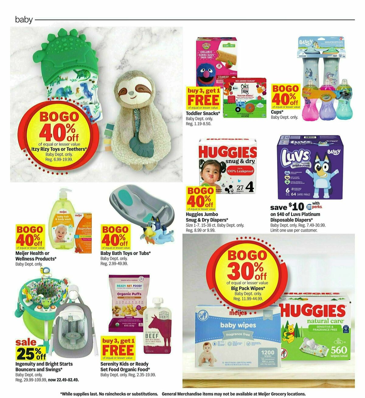 Meijer Weekly Ad from January 19