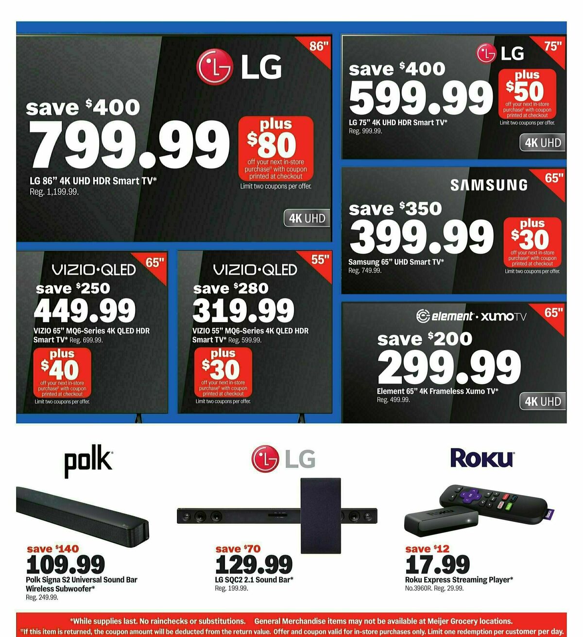 Meijer Super Bowl Ad Weekly Ad from January 26