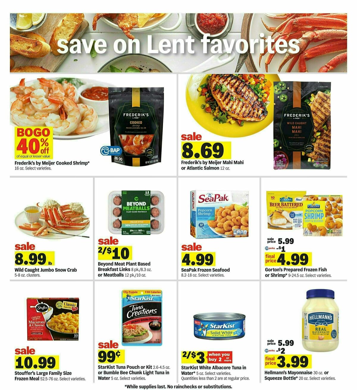 Meijer Weekly Ad from March 9