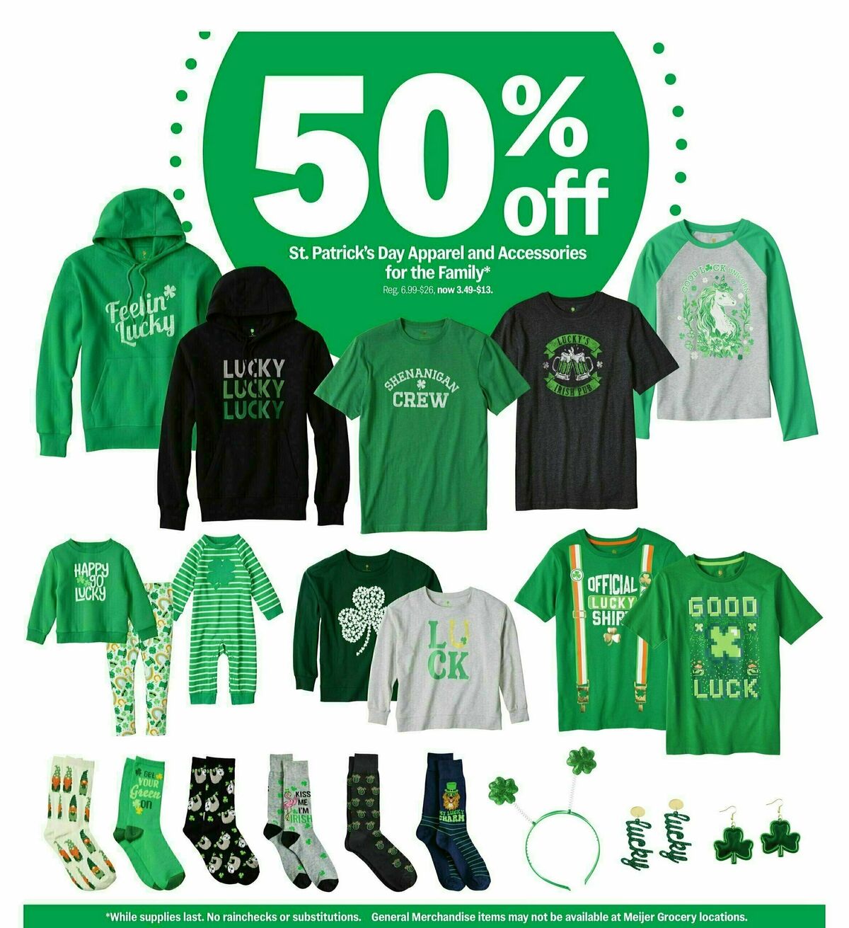Meijer St. Patrick's Day Weekly Ad from March 9