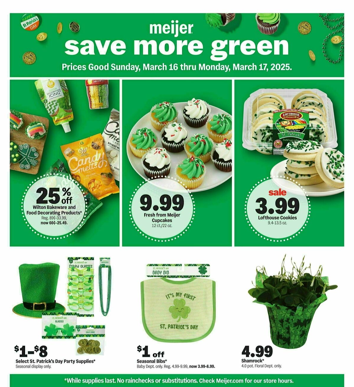 Meijer St Patrick's Day Weekly Ad from March 16