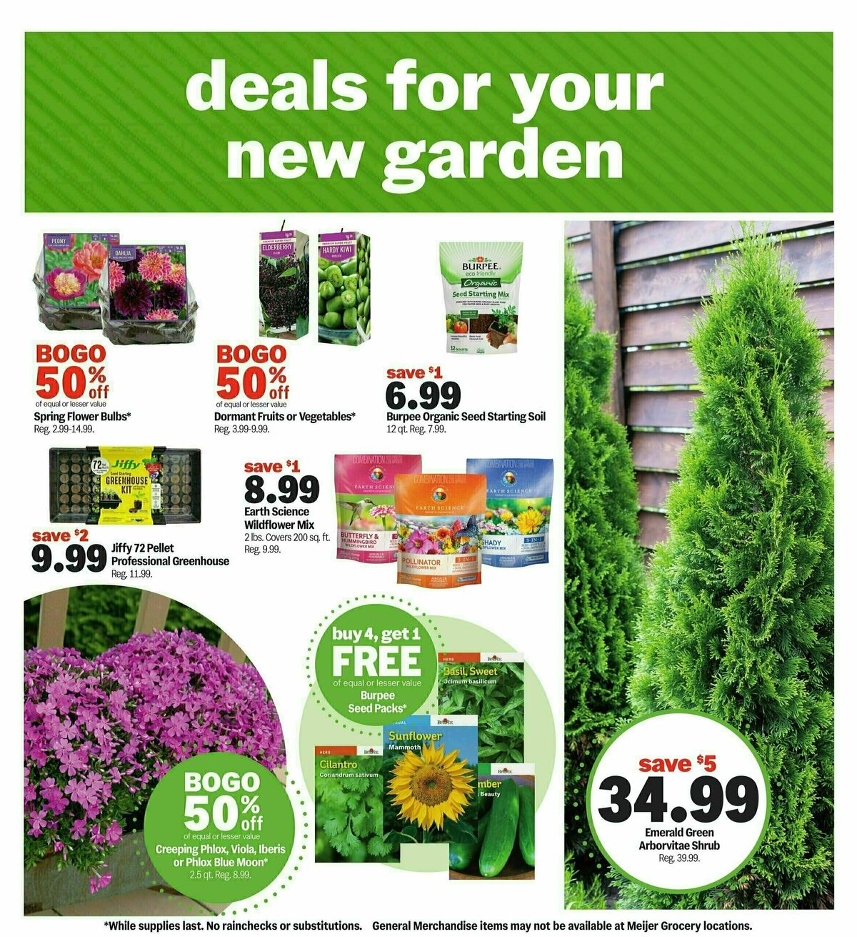Meijer Great deals to get you growing Weekly Ad from March 30