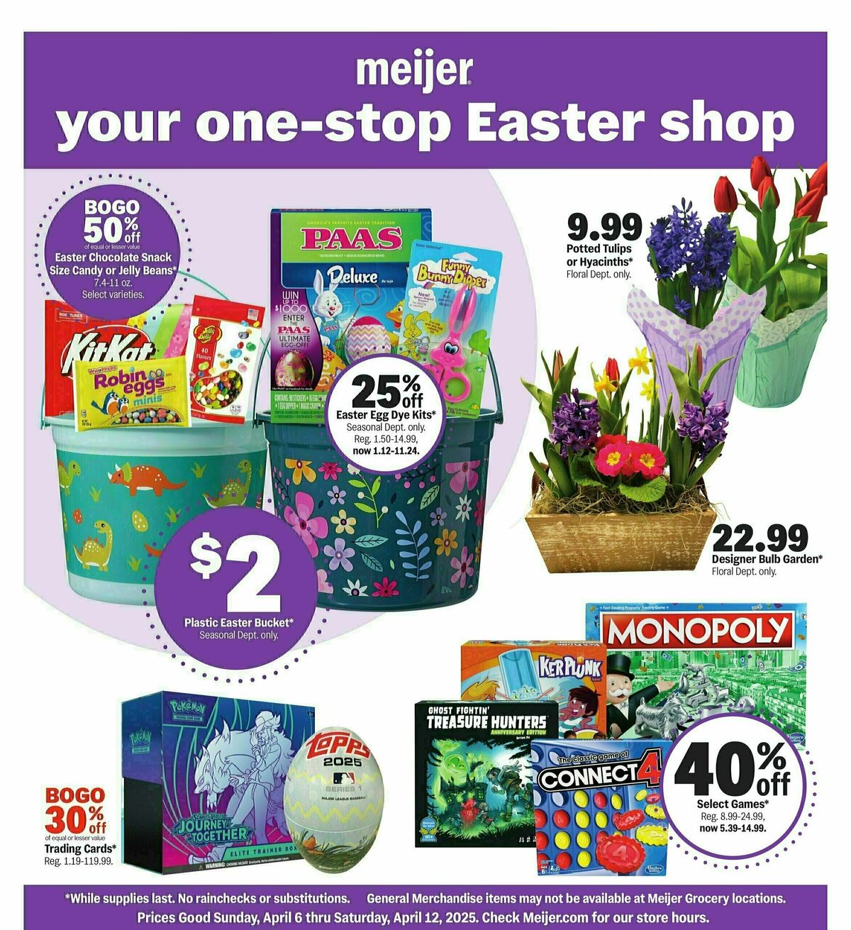 Meijer Your one-stop Easter shop Weekly Ad from April 6