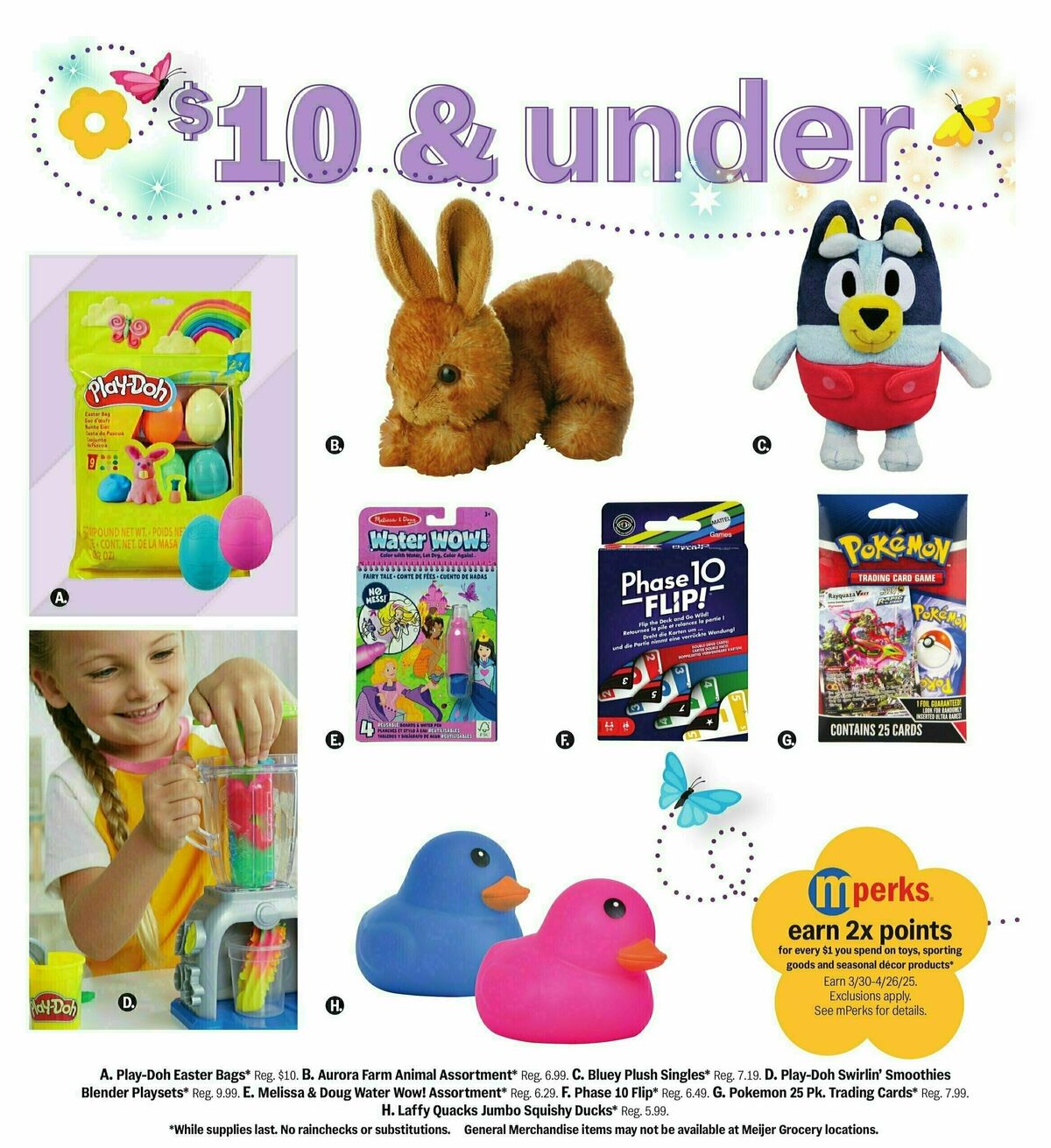 Meijer Easter gift guide Weekly Ad from April 6