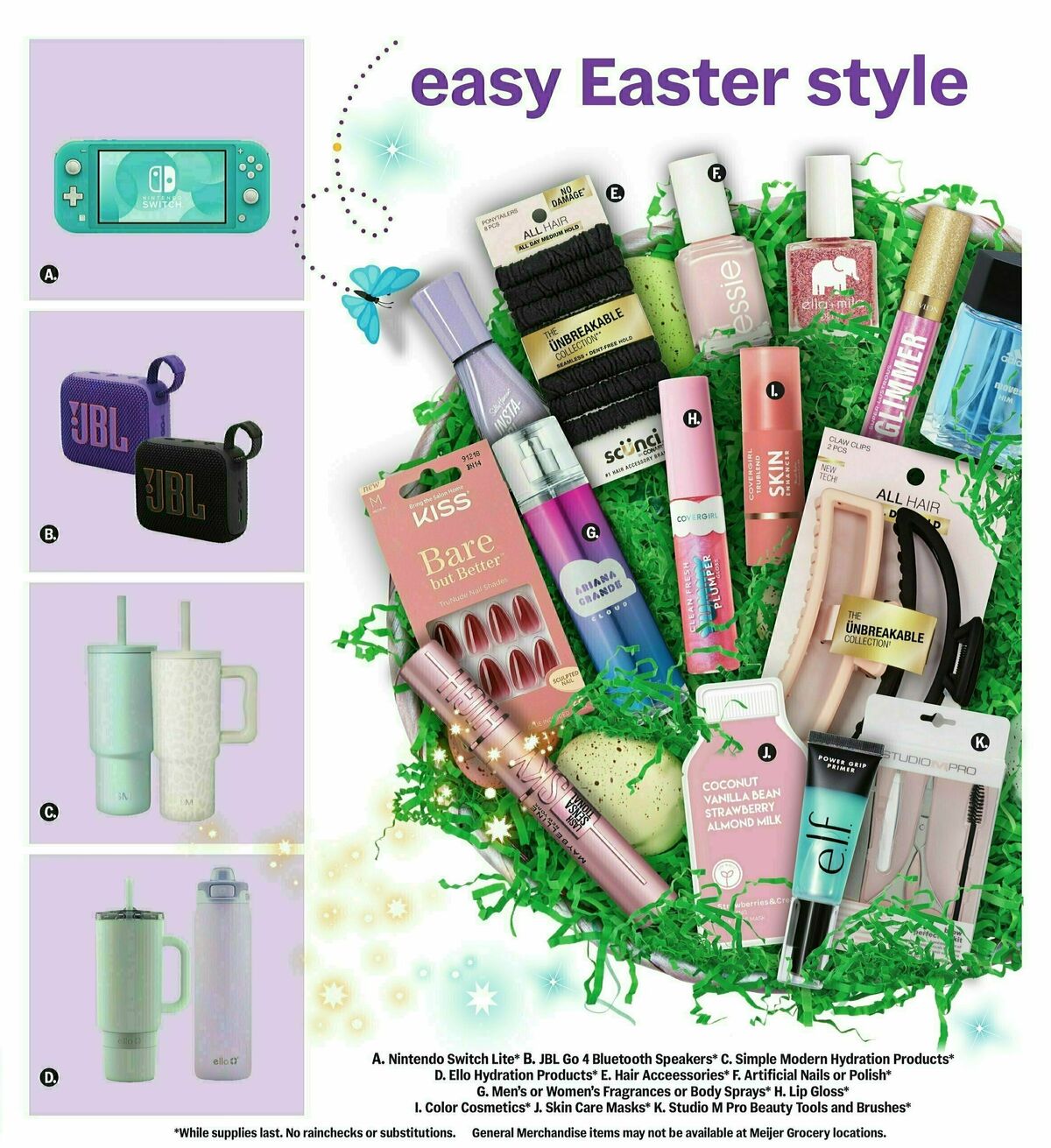 Meijer Easter gift guide Weekly Ad from April 6