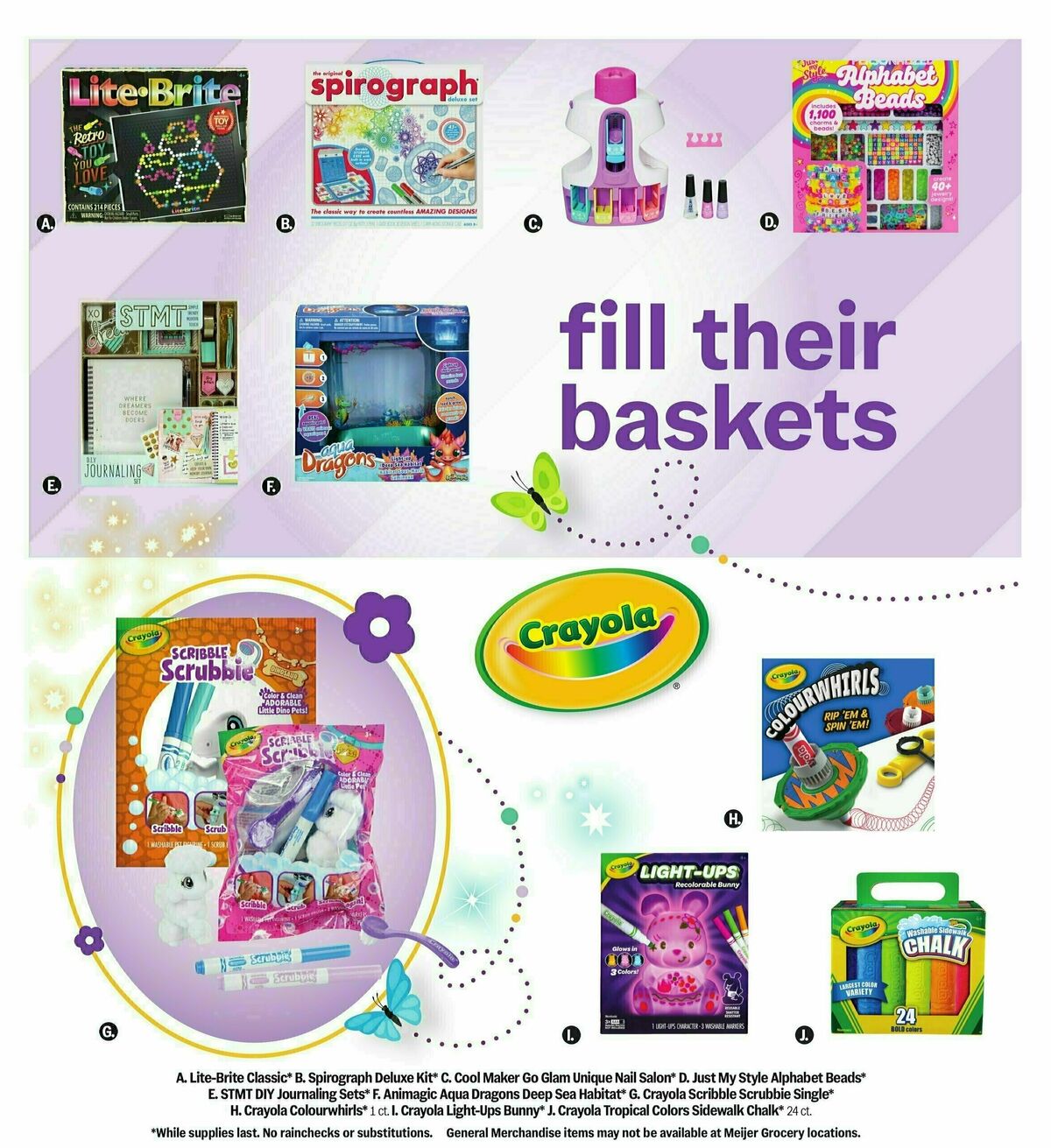 Meijer Easter gift guide Weekly Ad from April 6