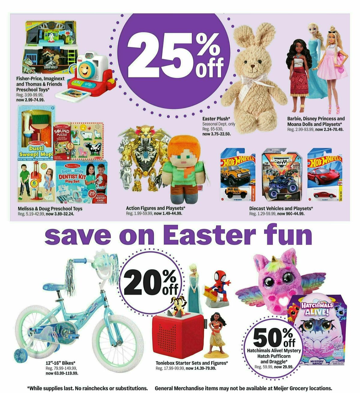 Meijer Everything you need for Easter Weekly Ad from April 13