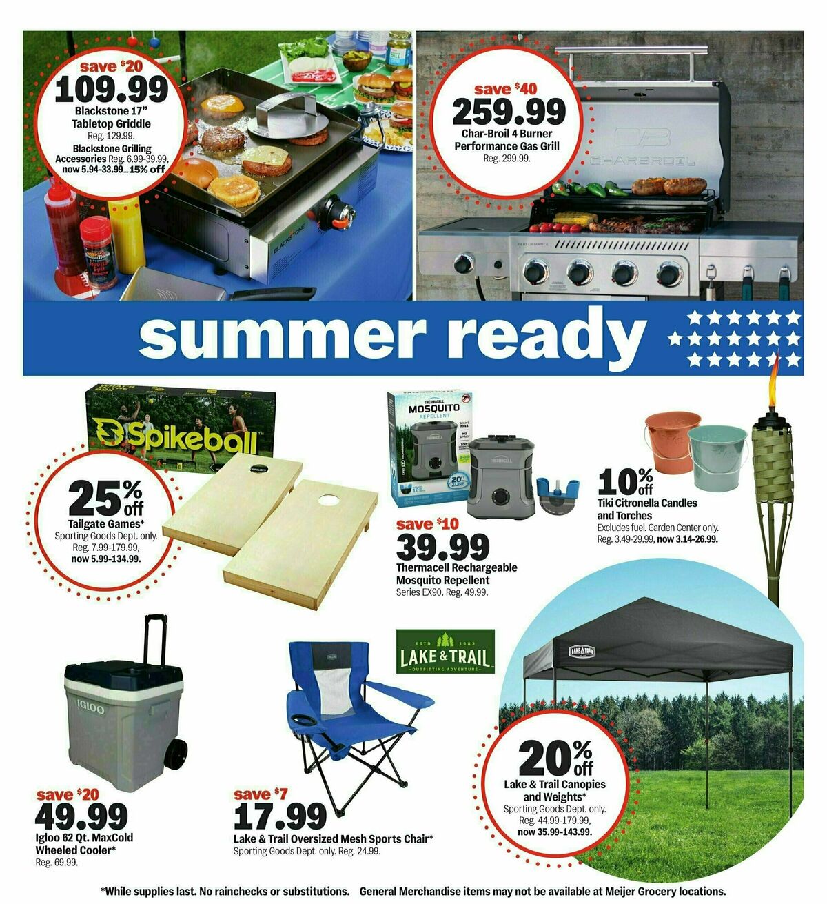 Meijer Summer kickoff Weekly Ad from May 18