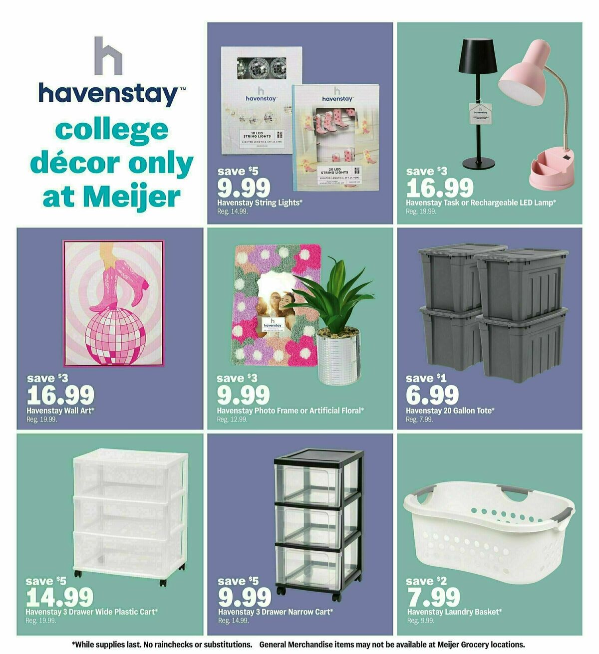 Meijer Back-to-school for less Weekly Ad from July 13