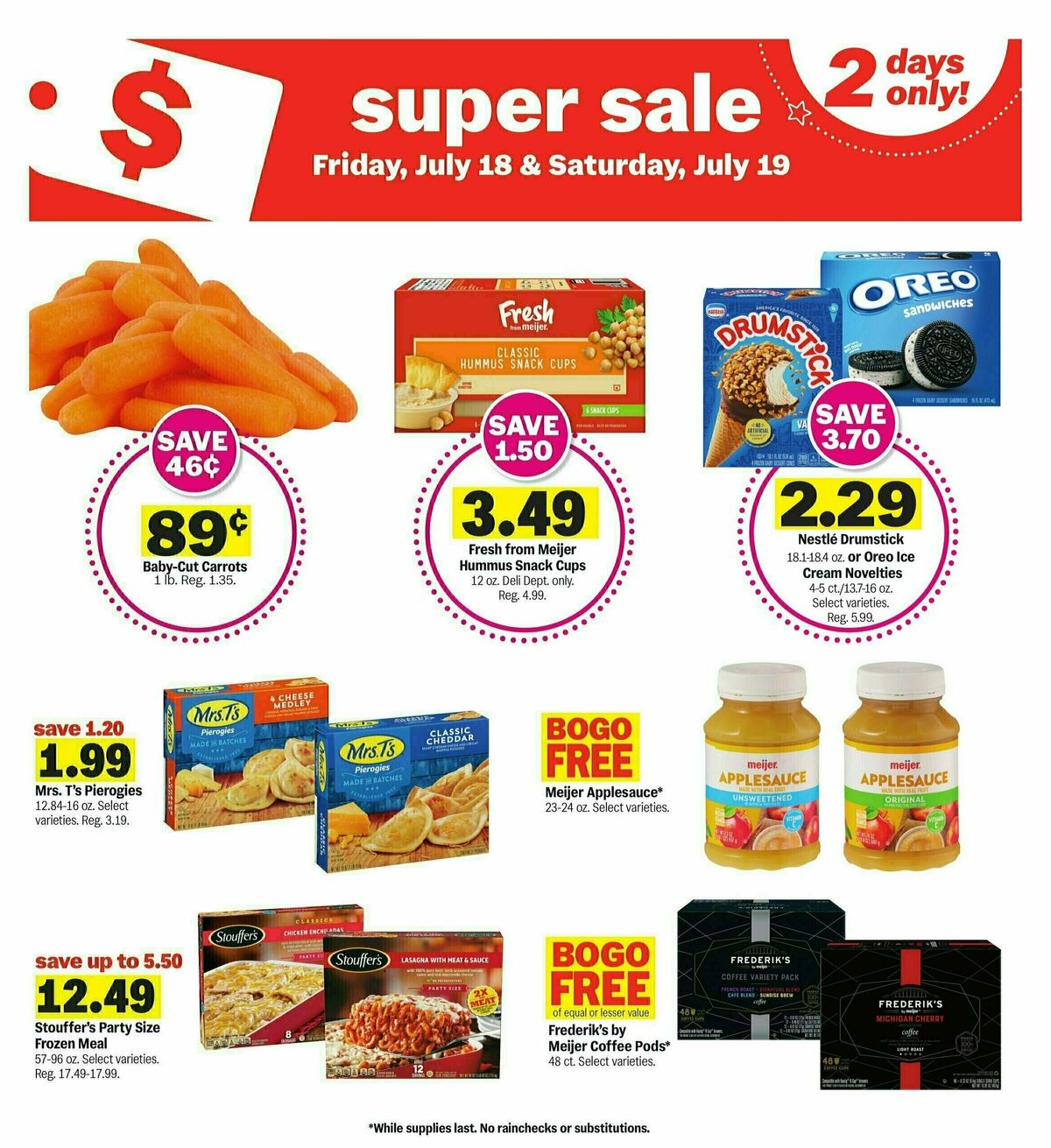 Meijer Super Sale Weekly Ad from July 18
