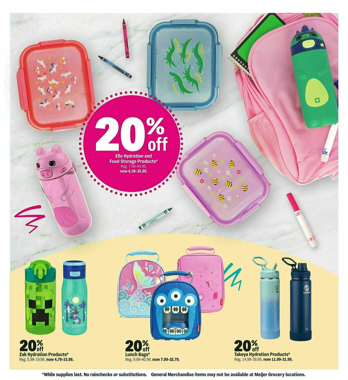 Meijer Dorm room deals Weekly Ad from July 27
