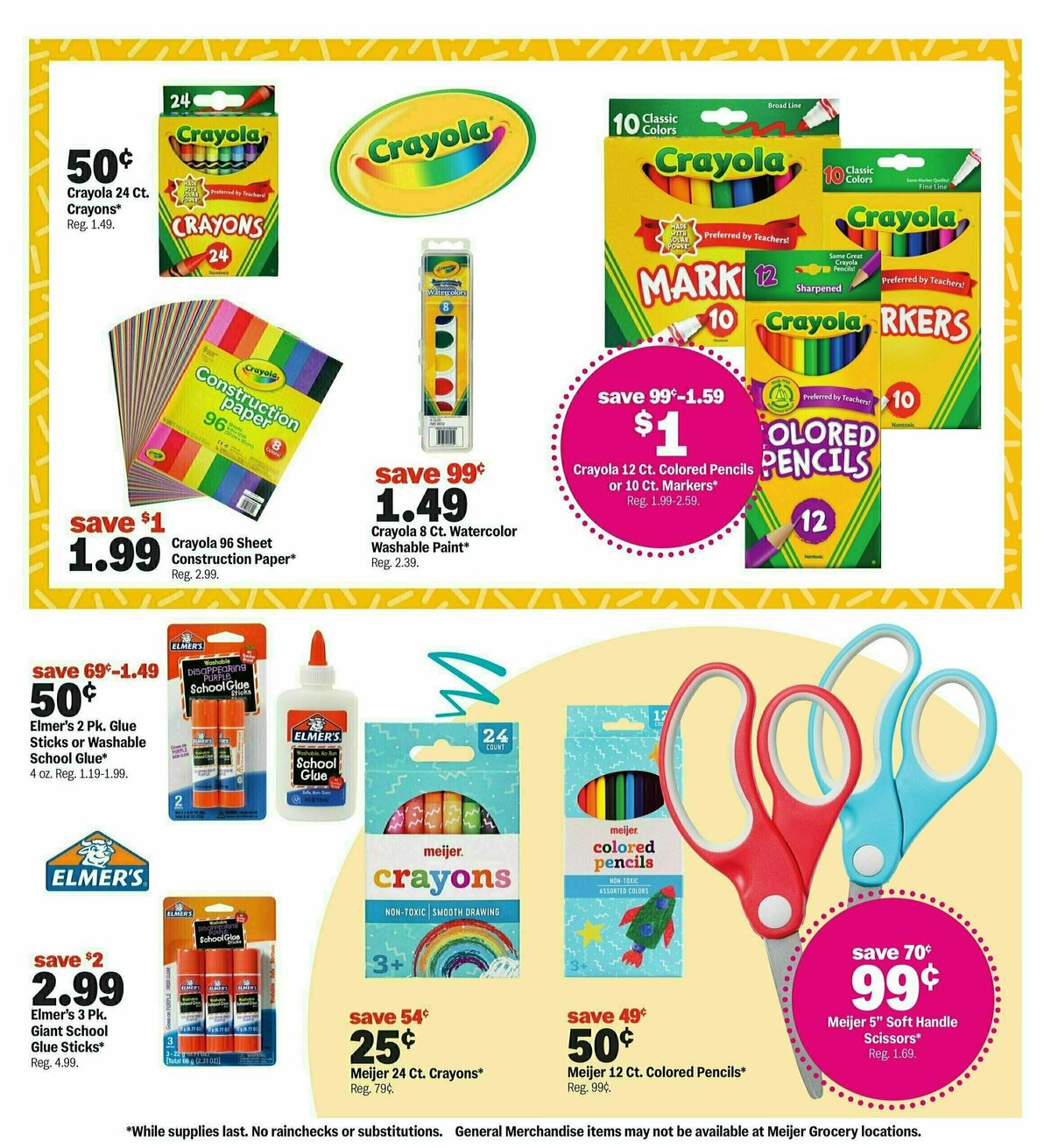 Meijer Back to class for less Weekly Ad from August 10
