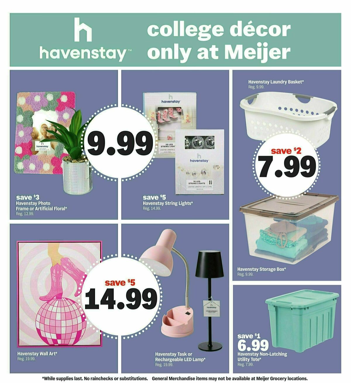 Meijer Back to class for less Weekly Ad from August 10